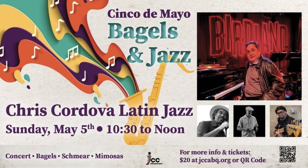 Bagels and Jazz Chris Cordova Latin Jazz Cinco de Mayo Celebration ABQ Albuquerque New Mexico